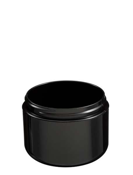 8oz 89mm Double Wall Round Base BLACK Polypropylene Outer 8-89-DR-BPP