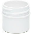 White Polypropylene Plastic Jars